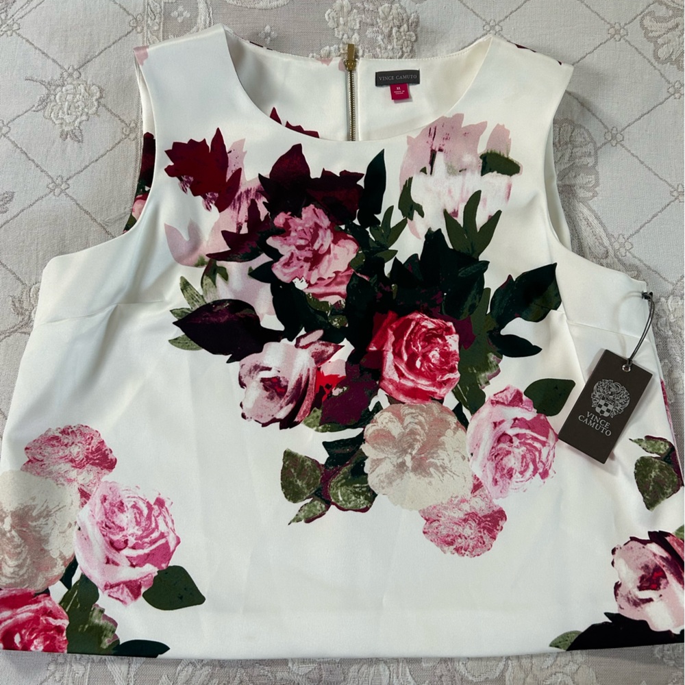 Satin Floral Print Top - NWT